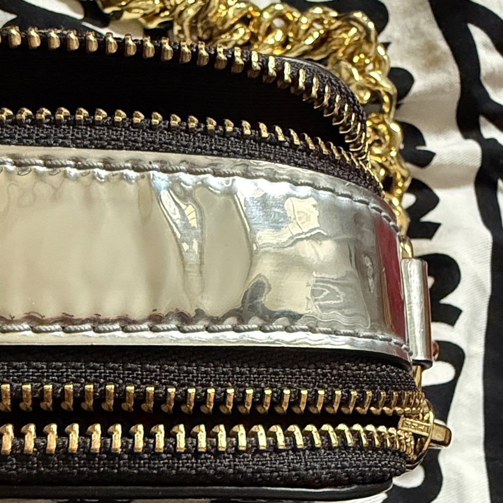 Marc Jacob's Gold and Silver Snapshot Bag - Picture 13 of 14